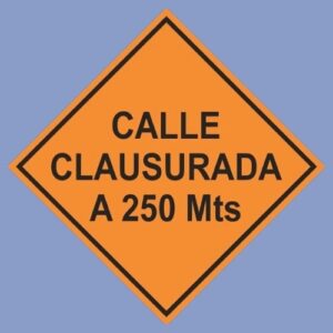 Cartel de obra - uso obligatorio de lentes de protección - hps seguridad