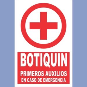 Señalética de indeci - botiquín de primeros auxilios - hps seguridad