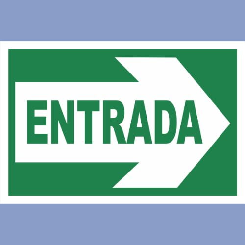 Señalética de indeci - entrada flecha horizontal izq. - hps seguridad