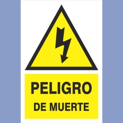 Señalética de indeci - peligro de muerte - hps seguridad