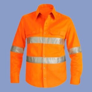 Camisa drill algodón naranja - hps seguridad