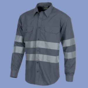 Camisa drill antiflama plomo - hps seguridad
