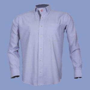 Camisa oxford celeste cielo manga larga - hps seguridad
