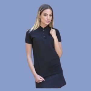 Polo camisero azul marino manga corta - hps seguridad