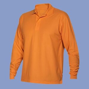 Polo camisero naranja manga larga 20.1- hps seguridad