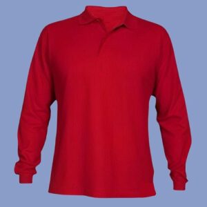 Polo camisero rojo manga larga 20.1- hps seguridad