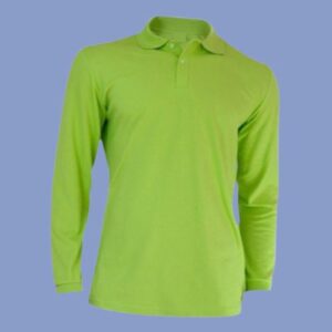 Polo camisero verde manzana manga larga 20.1- hps seguridad