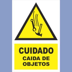 Señalética de indeci - Cuidado Caída de Objetos - hps seguridad