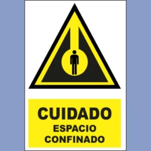 Señalética de indeci - Cuidado Espacio Confinado - hps seguridad