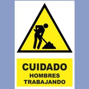 Señalética de indeci - Hombres Trabajando - hps seguridad