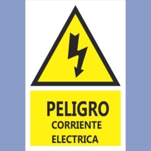 Señalética de indeci - peligro corriente eléctrica - hps seguridad