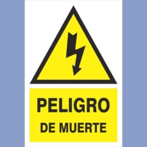Señalética de indeci - peligro de muerte - hps seguridad