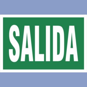 Señalética de indeci - salida horizontal - hps seguridad