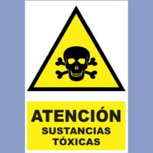 Señalética de indeci - Atención Sustancias Toxicas - hps seguridad