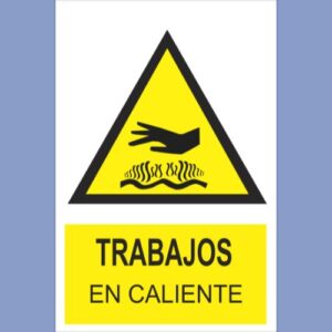 Señalética de indeci - Trabajos en Caliente - hps seguridad