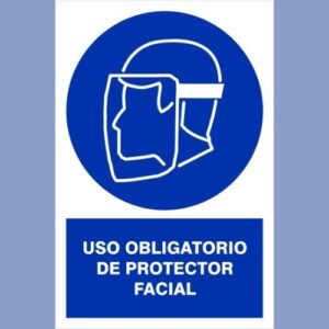 Señalética de indeci - Uso de Protección Facial - hps seguridad