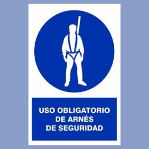 Señalética de indeci - Uso de arnés - hps seguridad