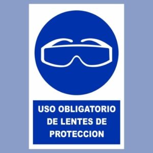 Señalética de indeci - Uso de Lentes de Protección - hps seguridad