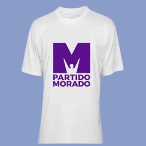 Polo publicitario partido morado - hps seguridad