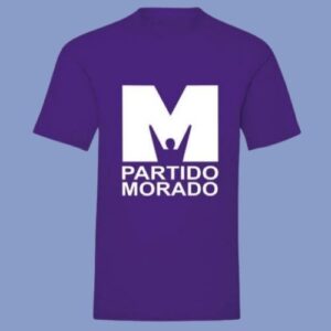 Polo publicitario partido morado - hps seguridad