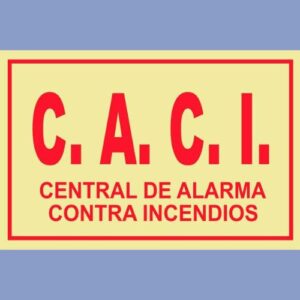 Señalética-fotoluminiscente control de alarma contra incendio - hps