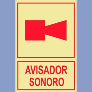 Señalética-fotoluminiscente aforo capacidad avisador sonoro - hps