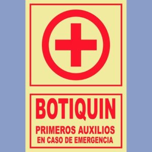 Señalética-fotoluminiscente botiquín medido - hps