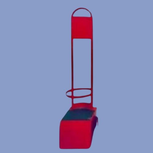 Pedestal para extintor 4 kg con aro de seguridad - hps seguridad